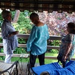 Enjoying the garden!