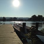 Sunset Over Dragon Boats
