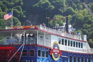 Mom Kathi on top deck