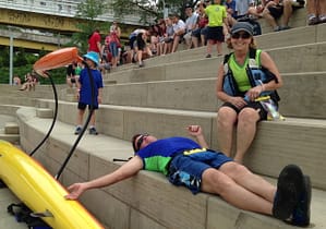 A tough day with novice paddlers