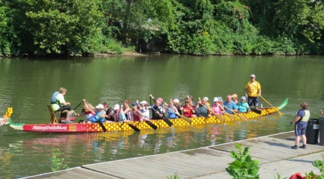 A learn to paddle day for novices.
